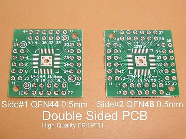 44-48 pin Quad 0.5mm Pitch Adapter PCB