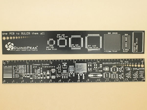 PCB Ruler for Quick SMD Footprint & Dimensions Query