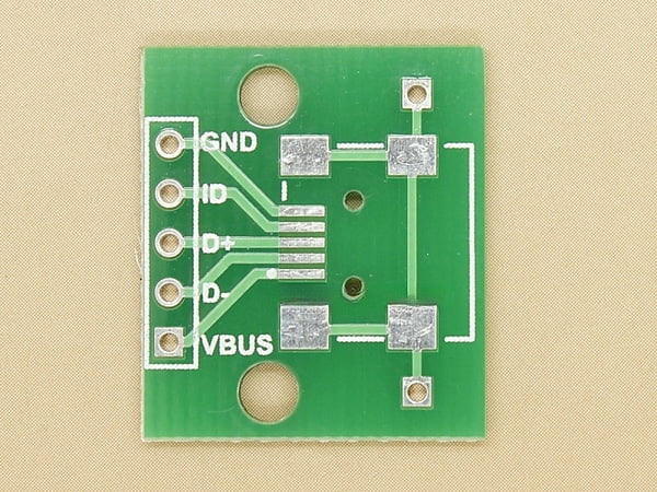 Mini USB-B Breakout PCB
