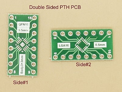 LGA16 QFN16 (3x3mm) 0.5mm Adapter PCB