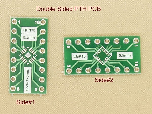 LGA16 QFN16 (3x3mm) 0.5mm Adapter PCB