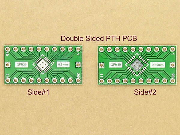 QFN20 LFCSP20 0.5mm 0.65mm SMD Adapter PCB