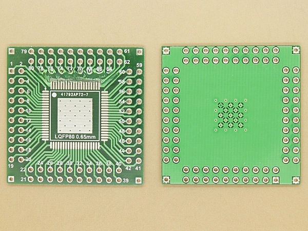 QFN80 LQFP80 0.65mm SMD Adapter PCB