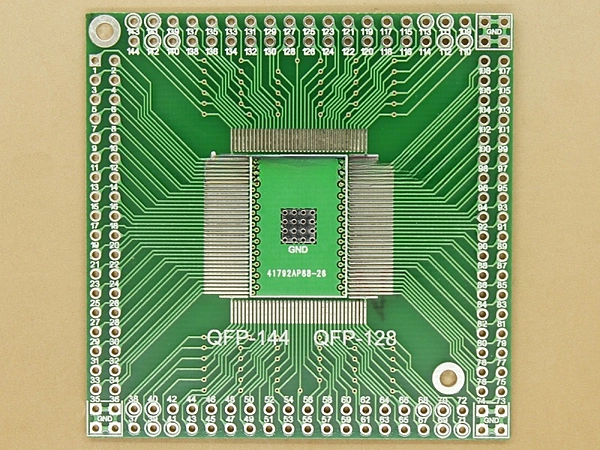 QFP/EQFP/PQFP/TQFP/LQFP/FQFP - 144/128 SMD Adapter PCB