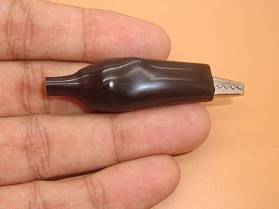 Alligator Crocodile Clip - Black