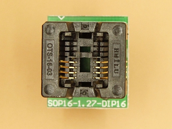 SOIC8, SOP8 SMD ZIF Socket for Narrow Body 3.81mm having 1.27mm pitch