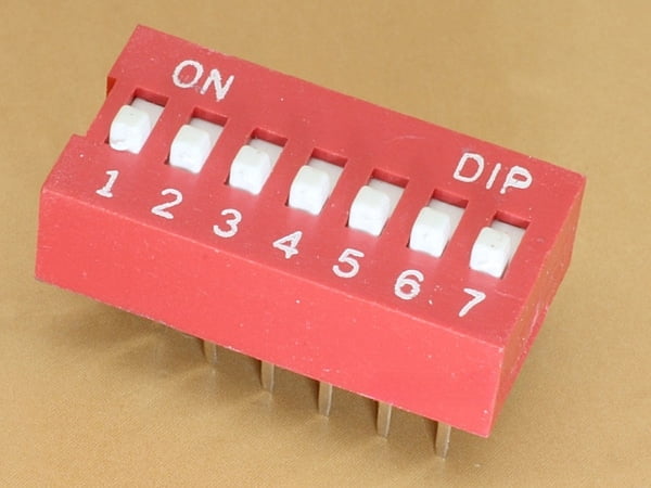 7 Pin 2.54mm DIP switch