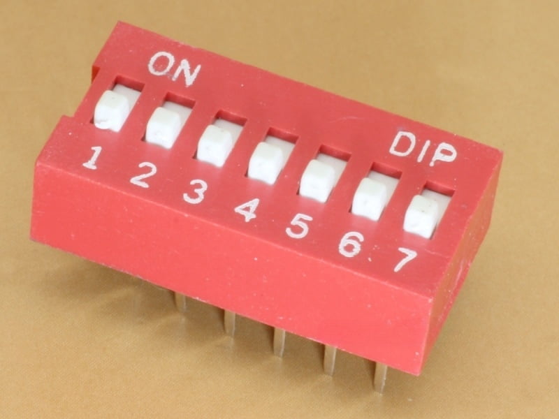 7 Pin 2.54mm DIP switch