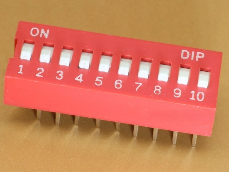 10 Pin 2.54mm DIP switch
