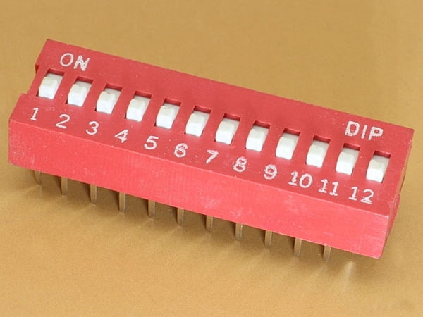 12 Pin 2.54mm DIP switch