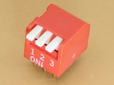 3 Pin 2.54mm DIP switch R/A Piano Type