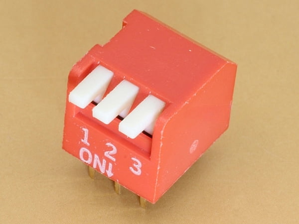 3 Pin 2.54mm DIP switch R/A Piano Type