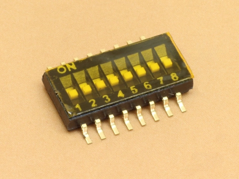 8 Pin 1.27mm DIP switch SMD Straight