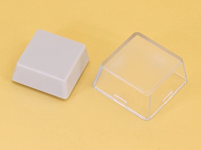 White + Transparent Cover DSA Keycap for MX Compatible Switches