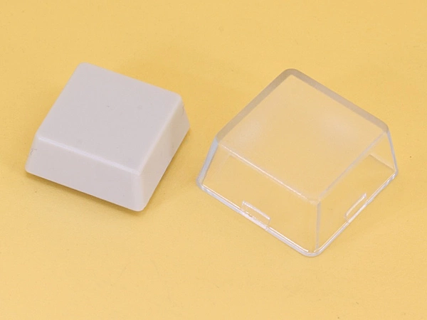 White + Transparent Cover DSA Keycap for MX Compatible Switches