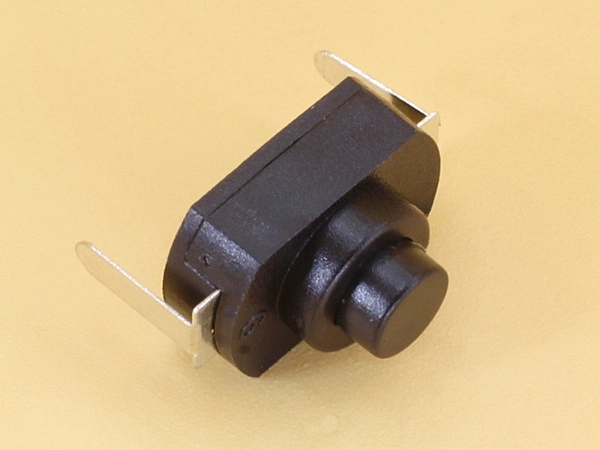 Switch On Off Push 30V 1A Black Feet Bent