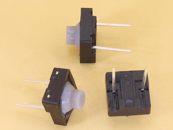 Switch 2 Pin 8x8x5mm - Silent Silicone Cap