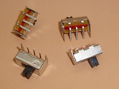 Slide Switch TH Horizontal - 3 pins - 1 circuits - 2 positions
