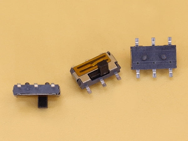 Slide Switch SMD Vertical - 6 pins - 2 circuits - 2 positions