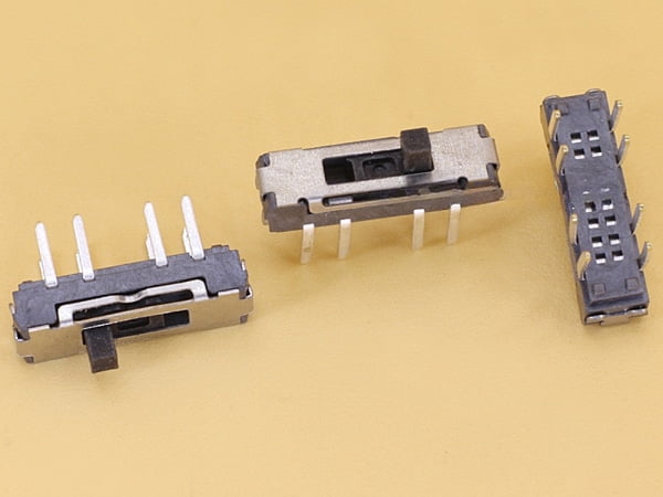 Slide Switch TH Vertical - 8 pins - 2 circuits - 3 positions