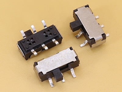 Slide Switch SMD Horizontal - 6 pins - 2 circuits - 2 positions