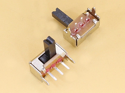 Slide Switch TH Horizontal - 3 pins - 1 circuits - 2 positions Knob 6mm