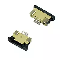 4-Pin 1mm Pitch FPC/FFC SMT Bottom Contacts Flip Connector