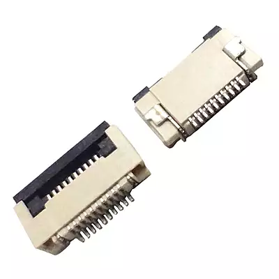 10-Pin 0.5mm Pitch FPC/FFC SMT Bottom Contacts Flip Connector