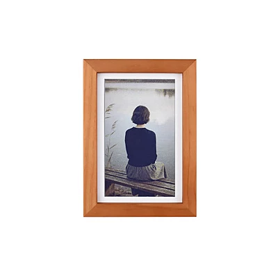 7.3 inch 800x480 E6 E-Paper With Solid Wood Photo Frame For Raspberry Pi
