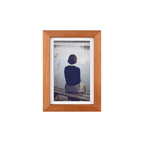 7.3 inch 800x480 E6 E-Paper With Solid Wood Photo Frame For Raspberry Pi