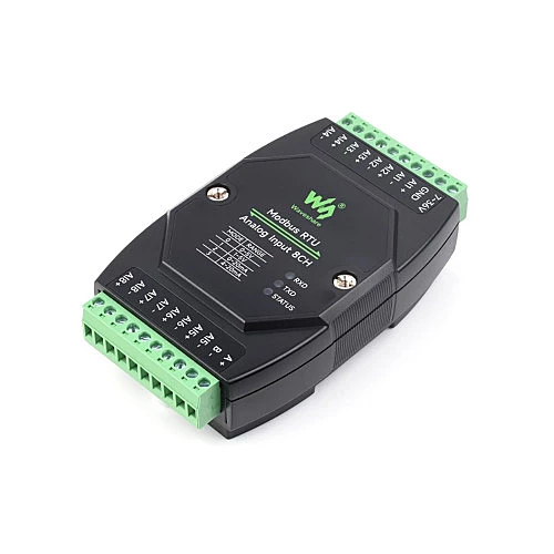 Industrial 8Ch 12Bit Modbus RTU Analog Input Acquisition Module