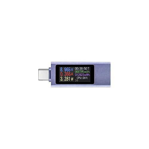 0.96-inch USB-C Power Meter, Power-off Data Storage And Real-time Status Monitoring