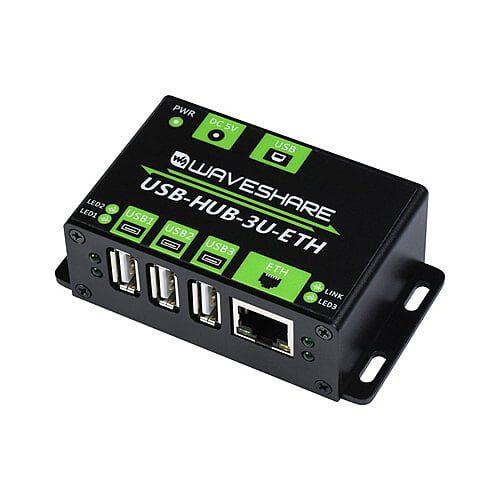 Multifunctional USB HUB, 3 USB ports + 100M Ethernet Port Industrial Grade