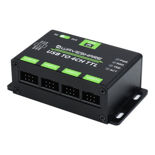 Industrial USB TO 4-Ch TTL Converter, USB To UART, Multi Protection & Systems Support