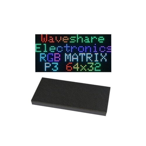 RGB Full-Color LED Matrix Panel 3mm Pitch 64Ã—32 Pixels, Adjustable Brightness