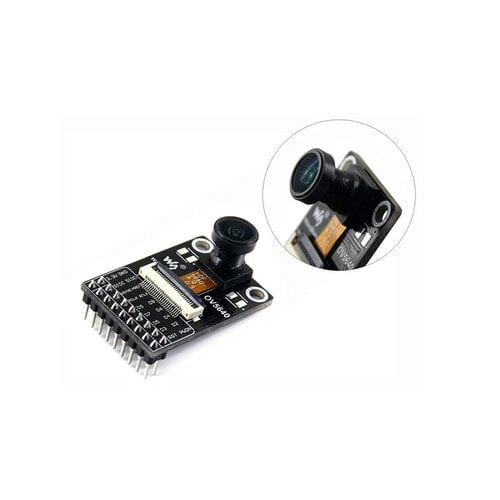 Camera Module Based on OV5640 Image Sensor 5 Megapixel (2592x1944), Fisheye Lens- Waveshare