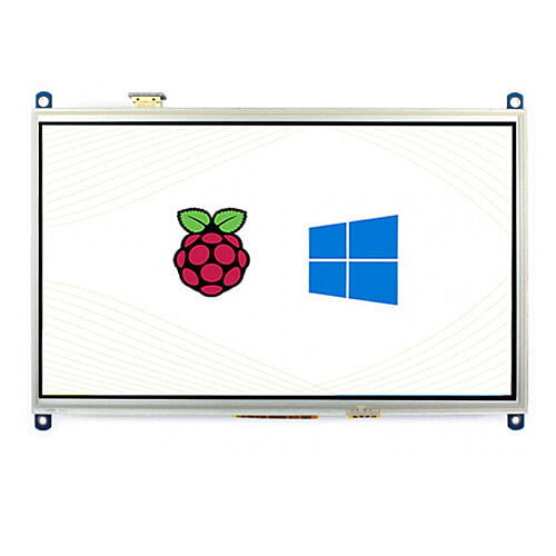 10.1inch Resistive Touch Screen LCD, 1024Ã—600 resolution, Designed for Raspberry Pi - Waveshare