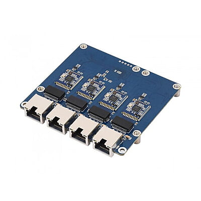PCIe TO 4-Ch Gigabit/2.5G ETH Board For Raspberry Pi 5