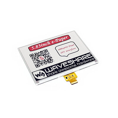 5.83 inch Three Color E-Ink Raw Display, Red-Black-White