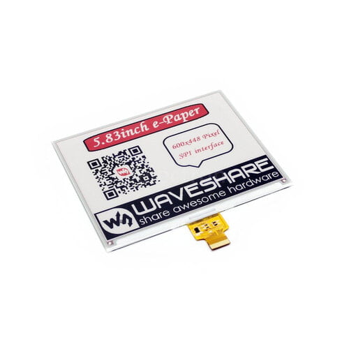 5.83 inch Three Color E-Ink Raw Display, Red-Black-White