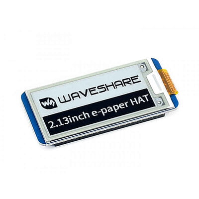 250x122, 2.13inch E-Ink display HAT for Raspberry Pi