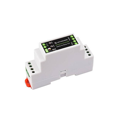 Industrial 1-Channel ESP32-S3 Relay Module, WiFi / Bluetooth / RS485, Rail-Mount