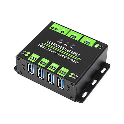 Industrial Grade USB HUB, 4 USB 3.2 Ports Switchable Dual Hosts