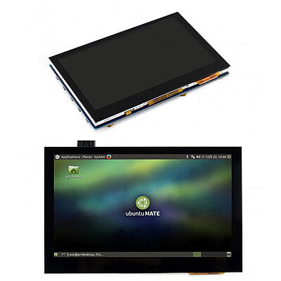 4.3 inch HDMI LCD (B), 800x480, IPS, Capacitive Touch - Waveshare