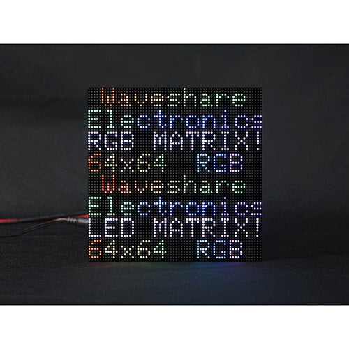 RGB LED Matrix Panel 64x64 Pixels 2.5mm Pitch Adjustable Brightness