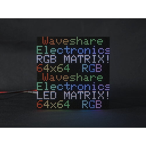 RGB LED Matrix Panel 64x64 Pixels 2.5mm Pitch Adjustable Brightness