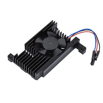 Dedicated All-In-One aluminum alloy cooling fan for Raspberry Pi 4B, PWM speed adjustment, Better Cooling