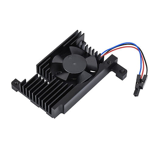 Dedicated All-In-One aluminum alloy cooling fan for Raspberry Pi 4B, PWM speed adjustment, Better Cooling