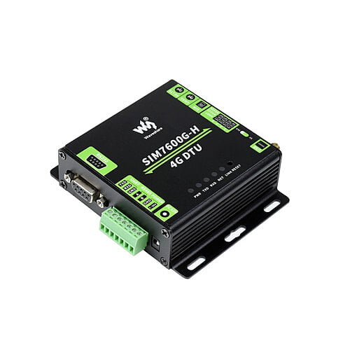 Industrial Grade SIM7600G-H 4G DTU, USB UART/RS232/RS485 Communication, LTE Global Band Support