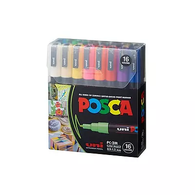UNI POSCA MARKER - SET 16 3M